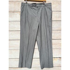 Croft & Barrow Men’s Dress Pants 38x32 Classic Fit Gray Slacks Full Through NWT
